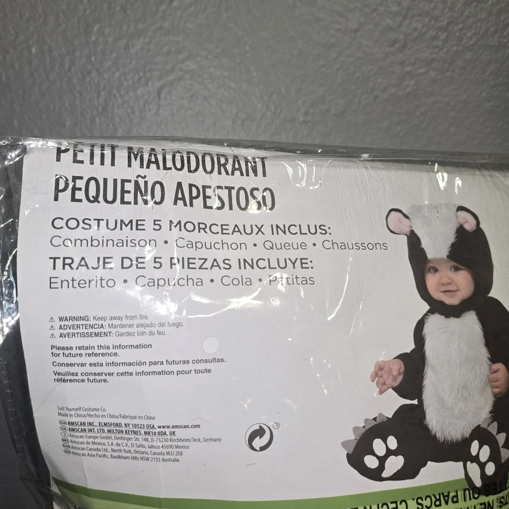 Infant Skunk Costume 
